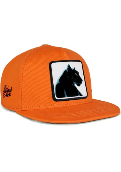 Hip Hop Kids Panter Logolu Turuncu Çocuk Beyzbol Şapka