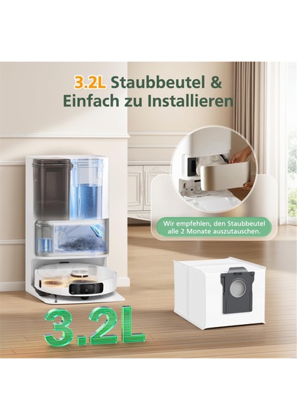 Dreame X40 ULTRA/X50 ULTRA/L10S Pro Ultra Heat /L40 Ultra /L10S Ultra Gen 2 Elektrikli Süpürgeler Için Yedek Toz Torbaları (Yurt Dışından) modelleri