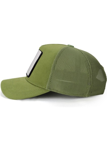 Kids Mağara Adamı Logolu Yeşil Çocuk Trucker Şapka fırsatları