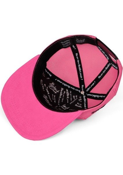 Hip Hop Kids Bukalemun Logolu Pembe Çocuk Trucker Şapka modelleri