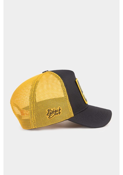 You Can T Stop Me Logolu Siyah-Sarı Trucker Şapka fiyatları