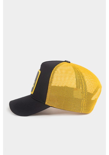 You Can T Stop Me Logolu Siyah-Sarı Trucker Şapka fırsatları