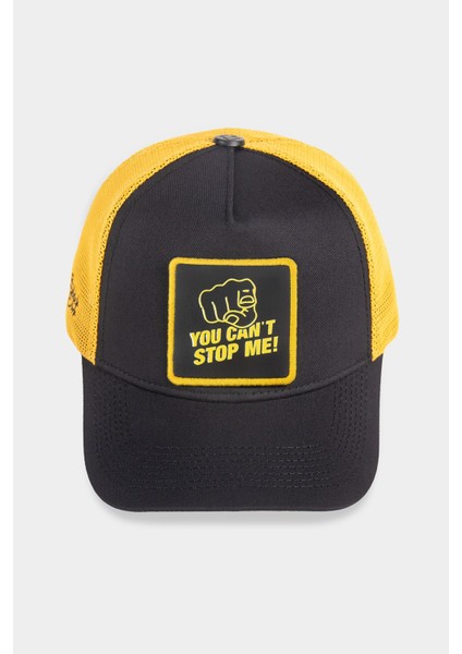 You Can T Stop Me Logolu Siyah-Sarı Trucker Şapka indirimleri