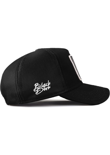 See You Later Never Logolu Siyah Trucker Şapka fiyatları