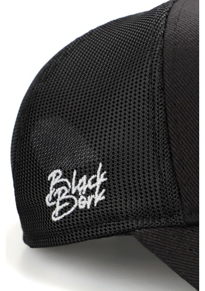 See You Later Never Logolu Siyah Trucker Şapka modelleri