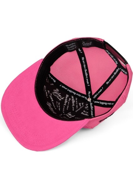 Hip Hop Kids Ayı Logolu Pembe Çocuk Trucker Şapka modelleri