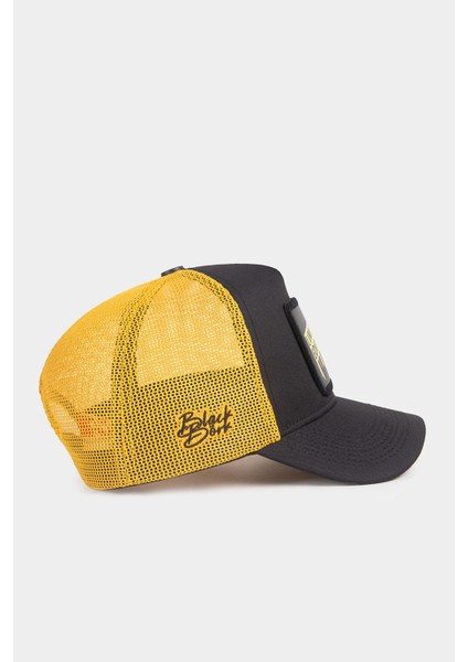 Limited Edition Logolu Siyah-Sarı Trucker Şapka fiyatları