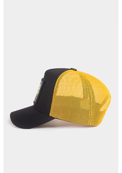 Limited Edition Logolu Siyah-Sarı Trucker Şapka fırsatları