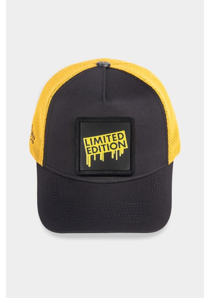 Limited Edition Logolu Siyah-Sarı Trucker Şapka indirimleri