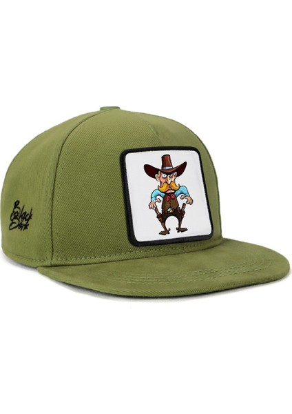 Hip Hop Kids Kovboy Logolu Yeşil Çocuk Şapka