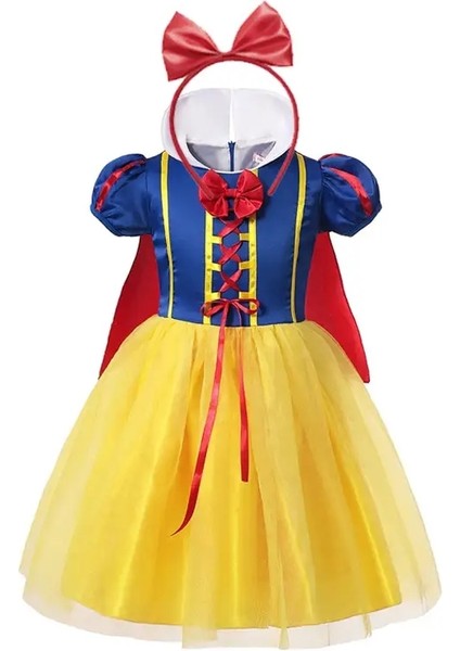 Kar Beyazı Prenses Elbise Çocuk Kız Kostüm Cape Meapeen Cadılar Bayramı Karnaval Doğum Günü Partisi Cosplay Çocuk Giyim Renk: Elbise Suit1/çocuk Boyutu: 3y (Boyut 110) (Yurt Dışından)