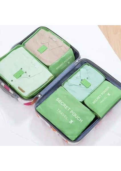 6pcs Çok Fonksiyonlu Seyahat Çantaları Su Geçirmez Kıyler Depolama Bagaj Organizatör Çantası Paketleme Küp Erkekler ve Kadınlar Seyahat Depolama Bagcolor: 6pcs Gri (Yurt Dışından)