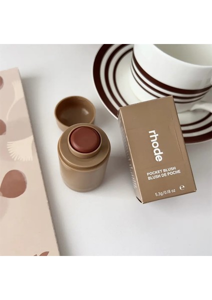 Rhode Yeni Makyaj Yanak Allık Kremli Allık Iphone Için Yeni Ruj Ins Için Kadınlar Için Sıcak Burlushe Hayat Renk: Tosated Teddy/pull: Kutu ile (Yurt Dışından)