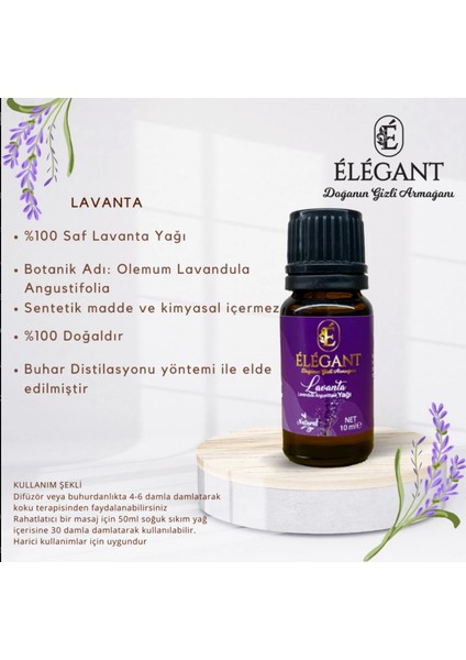 Lavanta Yağı 10 ml - %100 Saf Ve Doğal - Aromaterapi, Esansiyel, Bitkisel Uçucu Yağ fırsatları