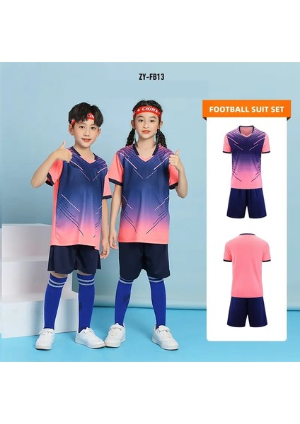 Takımı Eğitim Basketbol Forması Hızlı Kuruyan Şık Rahat Erkek Kız Gömlek Spor Giyim Eşofman Rengi: FB13 Işıklı Pembe/Boyutu: Boyut 16 (90-100CM) (Yurt Dışından)