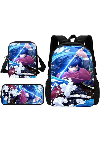 Demon Slayer Tomioka Giyuu Çocuk Okul Sırt Çantası Omuz Çantası Kalem Çantaları Erkekler Için Okul Çantaları En Iyi Hediye Renk: TZ-213HJJJ48A3 (Yurt Dışından)