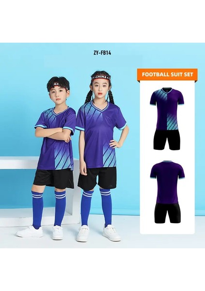 Çocuk Takımı Eğitim Üniformaları Çocuk Basketbol Forması Hızlı Kuruyan Moda Konforlu Erkek Kız Gömlek Spor Giyim Tracksuitcolor: FB14-DOĞRU/ÇOCUK Beden: Boyut 16 (90-100CM) (Yurt Dışından)