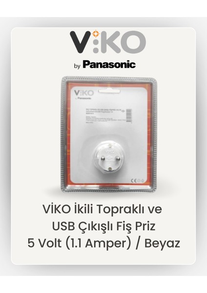 Ikili Topraklı-Usb Çıkışlı Priz fiyatları