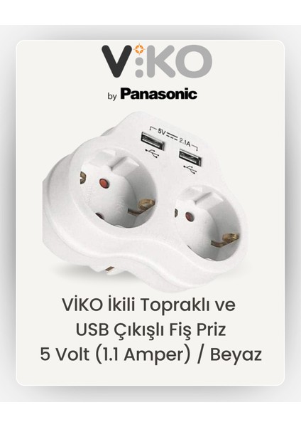 Ikili Topraklı-Usb Çıkışlı Priz modelleri