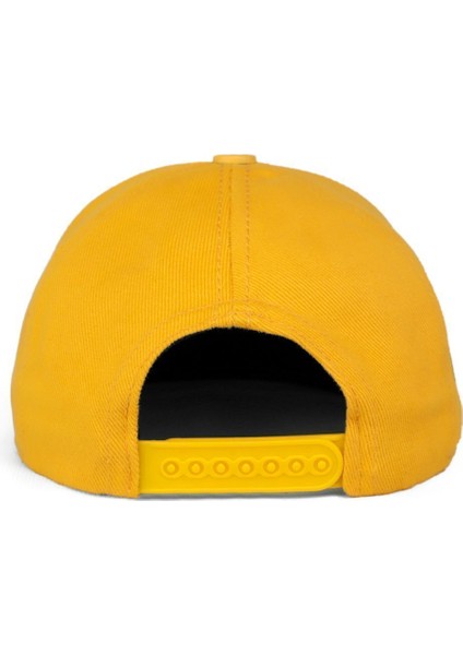 Hip Hop Kids Panda Logolu Sarı Çocuk Beyzbol Şapka indirimleri