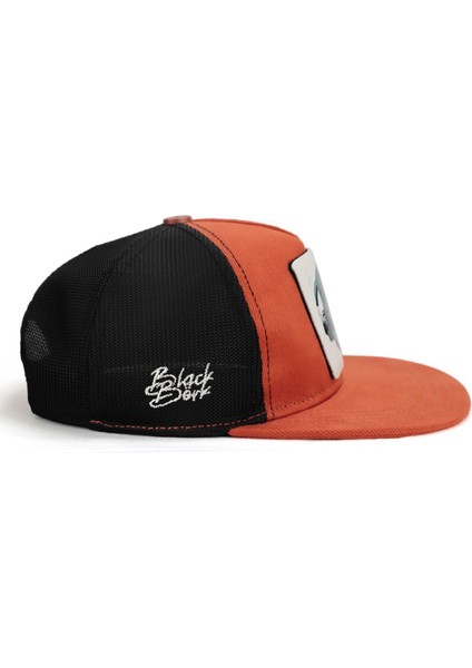 Hip Hop Kids Jaguar Logolu Kiremit-Siyah Çocuk Trucker Şapka fiyatları