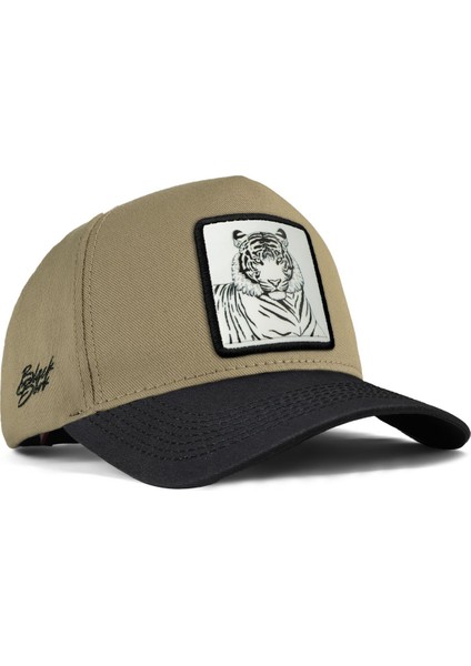 Bengal Kaplan Logolu Siyah-Vizon Beyzbol Şapka