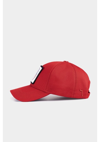 Six Aslan Logolu Kırmızı Beyzbol Şapka modelleri