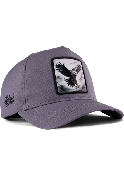 Kartal Logolu Gri Beyzbol Şapka