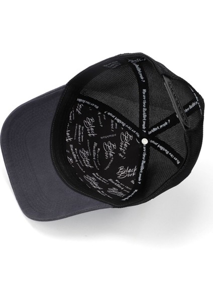 Queen Logolu Antrasit-Siyah Trucker Şapka modelleri