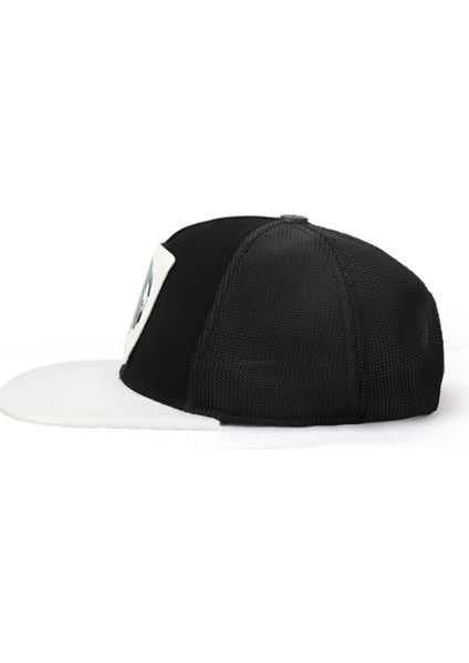 Hip Hop Kids Ayı Logolu Beyaz-Siyah Çocuk Trucker Şapka fırsatları