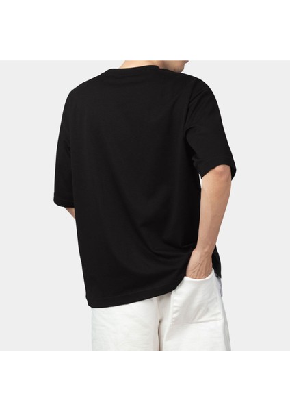 Big Think Logolu Oversize B-Shirt Siyah modelleri