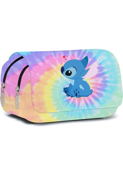 Dikiş Kalem Kılıfı Çift Clamshell Kalem Kılıfı Ilkokul Öğrencileri Için Büyük Kapasiteli Kalem Kutusu Karikatür Anime Hediye Rengi: Dikiş Kalem Case-A (Yurt Dışından)