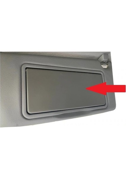 Opel Astra H Hb & Sedan 2004-2013 Uyumlu Gri Güneşlik Makyaj Ayna Kapağı Sağ Sol Takım 2 Adet modelleri