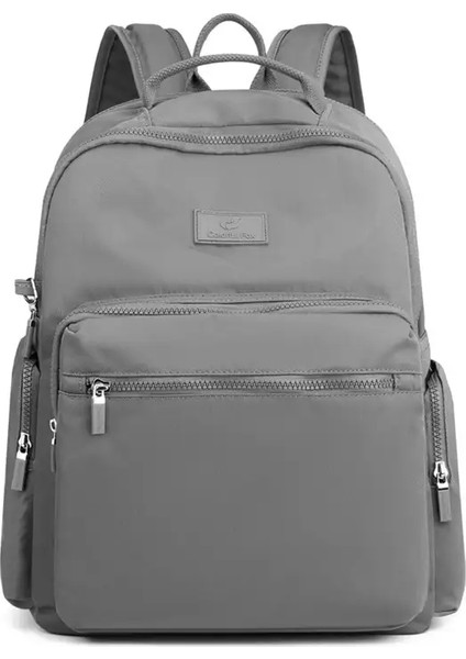 Büyük Kadınlar Sırt Çantası Okulu Gençler Dizüstü Daypacks Naylon Sırt Çantası Kız Kadın Yürüyüş Omuz Çantası Uyabilir A4 Renk: Gri (Yurt Dışından)