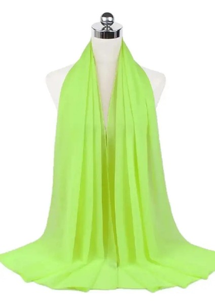 Yeni Moda Kadınlar Katı Şifon Başörtüsü, Anında Hijab Fular Müslüman Şal Giymeye Hazır (Yurt Dışından)