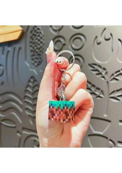 LED Keychaın ​​doğum Günü Konukları Dünya Keychains Hediyeleri Oyun Hediyesi Küp Aydınlık Anahtarlık Çantası Kolye Kidscolor Için Araba Anahtarlama Hediyesi: S1 (Yurt Dışından)