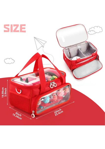 Toniebox Starter Portable Organizer Çantası Için Taşıma Çantası Omuz Askısı ve Saplı Çubuk Koleksiyonlu Torbalar Bagscolor: Mor (Yurt Dışından)