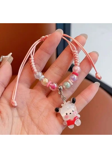Sanrio Serisi Kawaii Keychain Cinnamoroll Hello Kitty Kuromi Karikatür Figür Anahtar Zincir Backpack Kolye Araba Krahi Kids Hediye Mol Renk: 4 (Yurt Dışından)