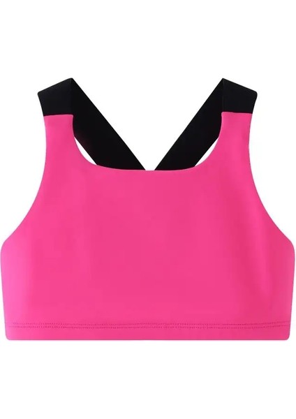 Çocuk Spor Tankı Üst Iç Çamaşırı Kızlar Cross Arka Spor Sutyası 5-12 Yaşında Çocuklar Spor Iç Çamaşırı Renk: Gül Kırmızı/çocuk Boyutu: 10-11Y (Yurt Dışından)