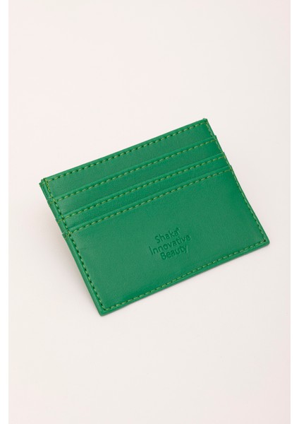 Çimen Yeşili SHK68 Unisex Suni Deri Süper Ince Model Kağıt Para Bölmeli Kredi Kartı ve Kartvizitlik Kartlık Cüzdan fırsatları