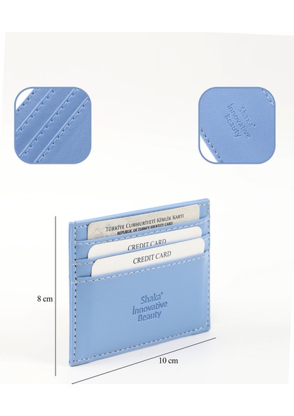 Mavi SHK68 Unisex Suni Deri Süper Ince Model Kağıt Para Bölmeli Kredi Kartı ve Kartvizitlik Kartlık Cüzdan fırsatları