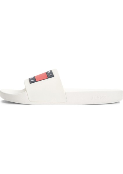 TOMMY JEANS POOL SLIDE ES Ekru Erkek Terlik