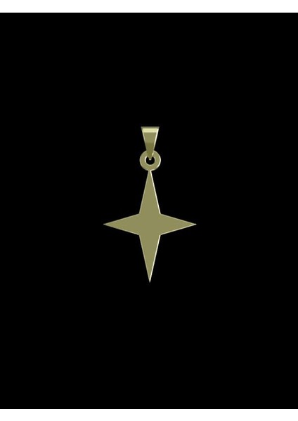 14 Ayar Altın Yıldız Kolye Ucu 0.5 Gr, KC15549 Kodlu