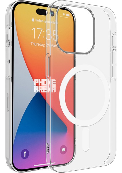Apple Iphone 15 Pro Max Şeffaf Mika Magsafe Kılıf + Premium Esd Ekran Koruyucu + Kamera Koruyucu Siyah indirimleri