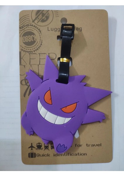 Sıcak Pokemon Karikatür Seyahat Bagaj Etiketi Kawaii Pikachu Silika Jel Bavul Kimliği Addres Tutucu Sevimli Yatılı Bagaj Etiketi Etiket Renk: Geng Gui (Yurt Dışından)