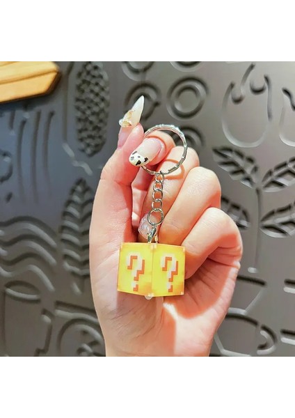 LED Keychaın ​​doğum Günü Konukları Dünya Keychains Hediyeleri Oyun Hediyesi Küp Aydınlık Keychain Çanta Kolye Çocuklar Için Araba Anahtarlama Hediyesi: S4 (Yurt Dışından)