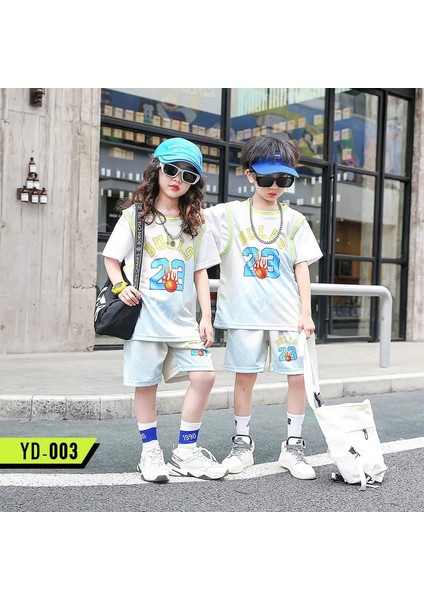 Çocuk Basketbol Forması Çocuk Takımı Eğitim Tekdüze Hızlı Kuruyan Moda Rahat Erkek Kız Gömlek Spor Giyim Eşofman Rengi: 003-BEIGE/ÇOCUK Boyutu: Boyut 16 (90-100CM) (Yurt Dışından)