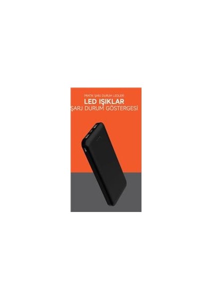 10.000 mAh Powerbank 2x USB Çıkışlı 1 Type-C ve 1 Micro Girişli SNP-3000-3001 modelleri