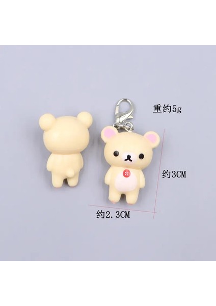 Rilakkuma Korilakkuma Anahtar Zinciri Çift Rahat Ayı Sevimli Anahtarlıklar Yeni Çanta Araba Anahtarları Yüzük Kolye Dekor Çocuk Oyuncakları En Iyi Arkadaş Hediye Renk: 6 (Yurt Dışından)