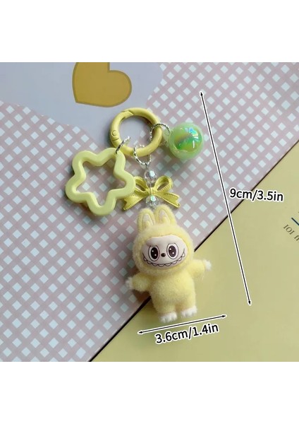 Kawaii Labbubu Keychain Karikatür Sırt Çantası Çift Çift Cep Telefon Çantası Kolye Öğrencileri Anahtar Yüzük Festival Hediyeleri Renk: S5 (Yurt Dışından)